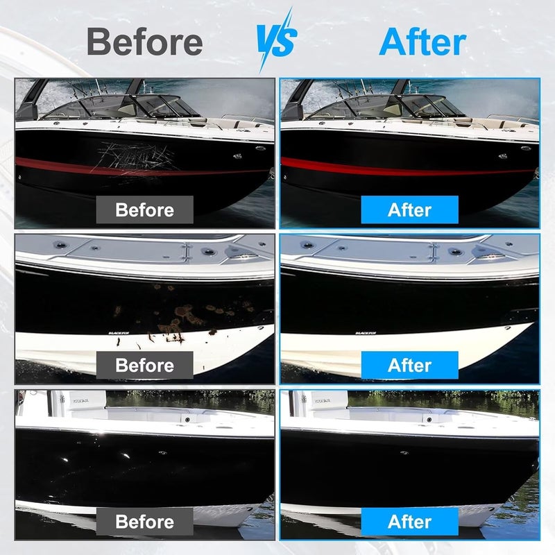 SENVEN Boat Paint 35 Oz Gloss Marine Boat Topside Bottom Enamel Paint for Boats, Wood, Fiberglass, Aluminum, Metals, Oil-Based Epoxy White Black Red Gray Blue - Image 4